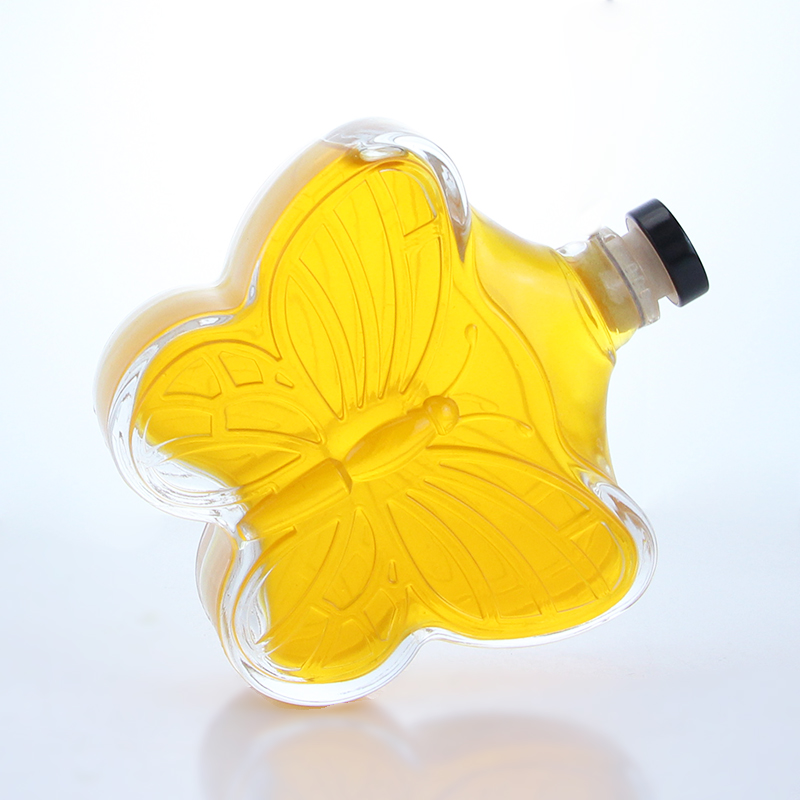 Beverage 330ml Clear Super Flint Empty Glass Bottles with Customized Logo