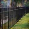 Buy cheap Black Powder Coated Small Villa / Farmyard Border Outdoor Panels Aluminum Decorative Metal Garden Fences from wholesalers