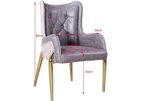 Buy cheap Modern 47cm 56cm Armrest Faux Leather Dining Chairs from wholesalers