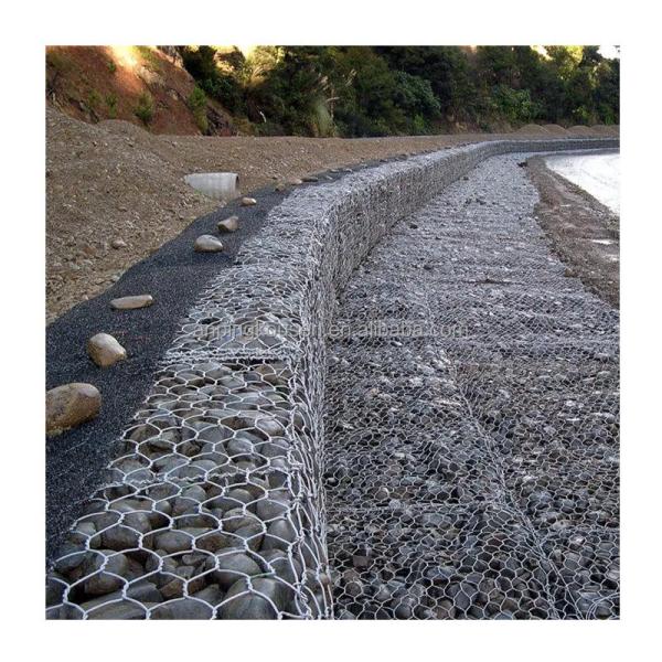 Buy cheap Marine and Seawall Protection Galvanized 2x1x1m Gabion Wall Basket Mattress Cage 60x80mm from wholesalers