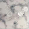 Buy cheap 47mm Diameter 25.7g Round PET Pump Bottle with 24mm 410 Pink Screw Cap for Cosmetics from wholesalers