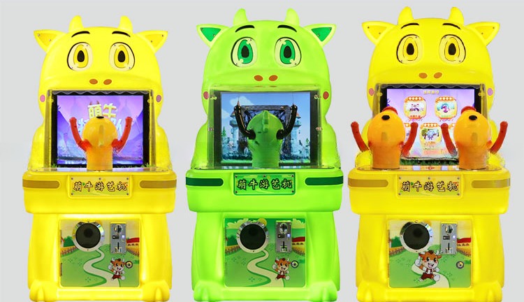 Dreamland new kids cute cow parkour video game machine for children fun land