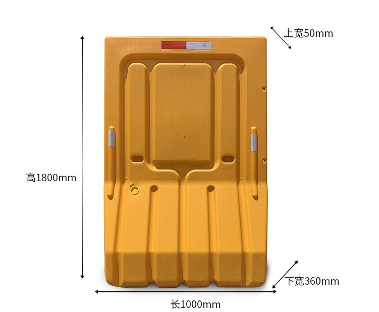 Outdoor Security Water Filled Crash Barrier With PE Material And Durable Construction