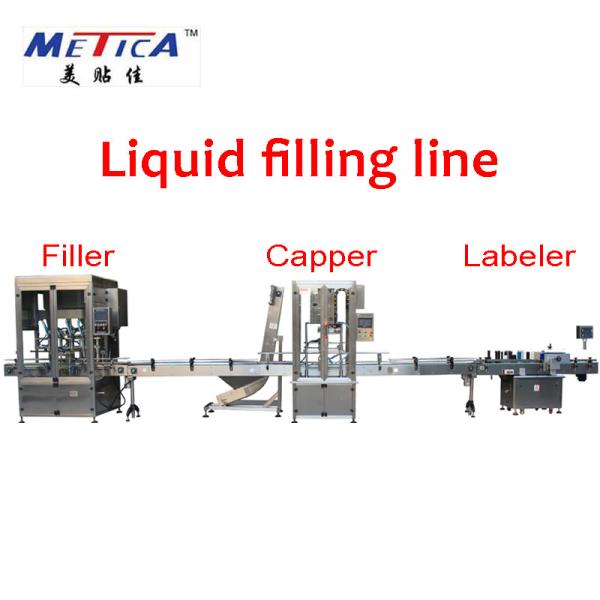 Cooking Sunflower Oil Bottling Production Line Automatic Filling Capping Machine