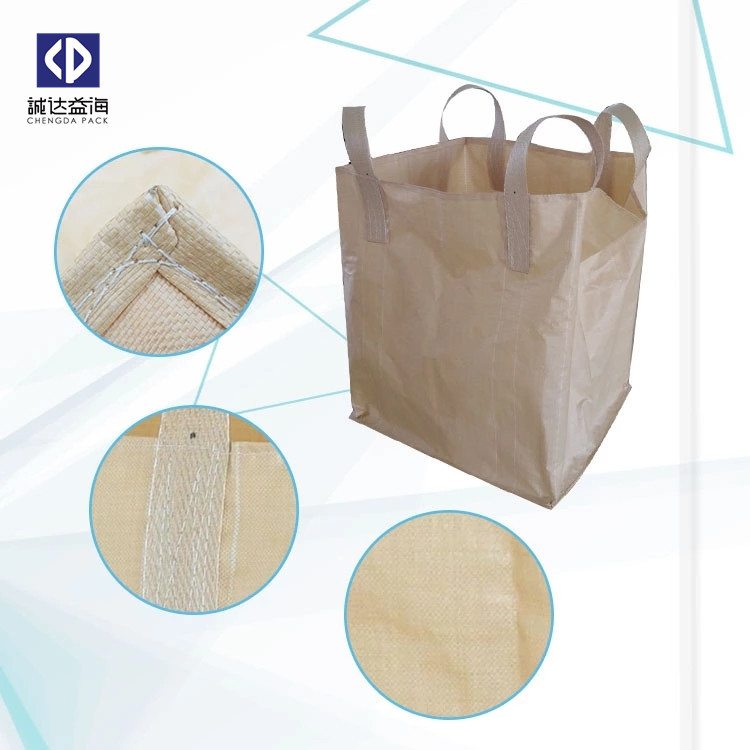 High Strength Laminated Polypropylene Bags With 4 Cross Corner Loops