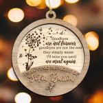 wooden Memory Ornament Christmas Gifts Memorial Ornaments Laser File In Memory