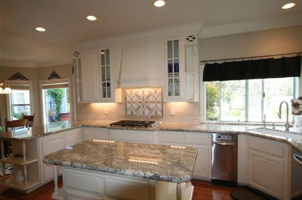 Buy cheap African Rainbow Stone Slab Cost Granite Countertops Kitchen Solid Surface 96 Durable Bullnose Edges from wholesalers
