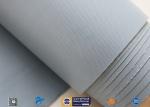 0.28mm Grey PVC Coated Fiberglass Clothing Plain Weave For Fireproof Tent