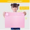 Buy cheap Pink Kids Art Silicone Painting Mat And Brush Cleaner Tool Customized Logo from wholesalers