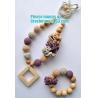 Buy cheap Baby sling necklace, baby bracelet, crochet bracelet, teething bracelet, crochet long funky beaded necklace from wholesalers