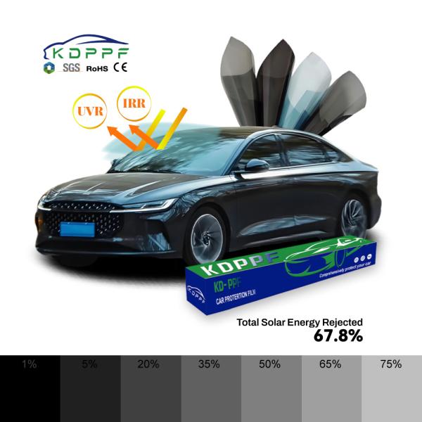 Buy cheap Top Quality 6% Vlt Heat Resistant Privacy Protection Factory Window Solar Film Car Window Tinting Film from wholesalers