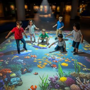 Buy cheap Interactive Floor Projection Game: Step on Fish Fun from wholesalers