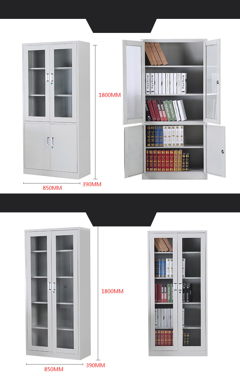 Streamline Office Data Management with this Metal Filing Cabinet and Storage Rack