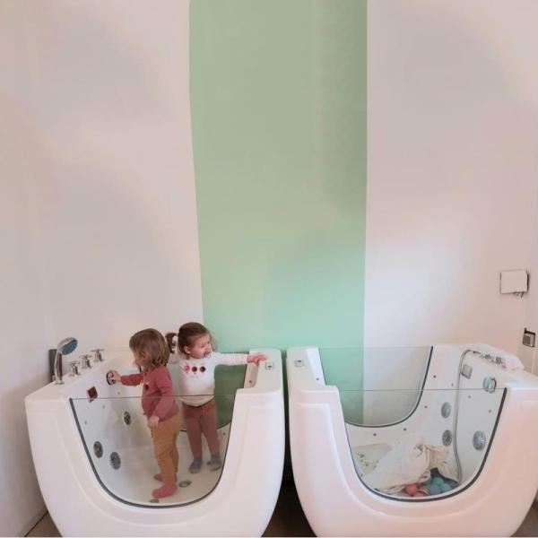 Buy cheap Shower Handle Baby SPA Bathtub Newborn Baby Tub 1.1m With LED Lights from wholesalers