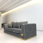 Leatherette Upholstered Sofa Set 1.3m Sectional Luxury Living Room Furniture