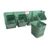 Buy cheap 500*5mm Stackable Planting Plastic Flower Pot for Greening Living Wall in Black/Green from wholesalers