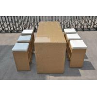 Buy cheap Outdoor Garden Resin Wicker Bar Set , Brown Black Bar Furniture product