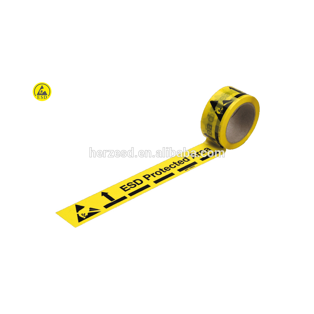 PE Material Caution ESD Warning Tape For Electronic Ground