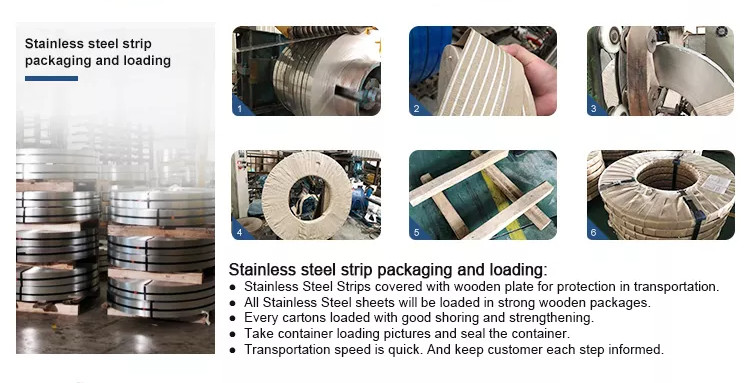 Flat Brushed Stainless Steel Trim Strips 2B 202 1.4833 1.4550 1.4845 Cold Rolled