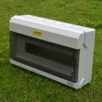 18 Way IP65 Waterproof Outdoor Electrical Enclosure Distribution Plastic Switch