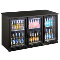 Buy cheap 3 Door Glass Back Bar Refrigerator Automatic Drain Water Evaporating Type product