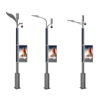 Buy cheap 6 Meter 8 Meter 20 Feet Smart Street Light Pole Led Display Advertising P4 P5 P6 product