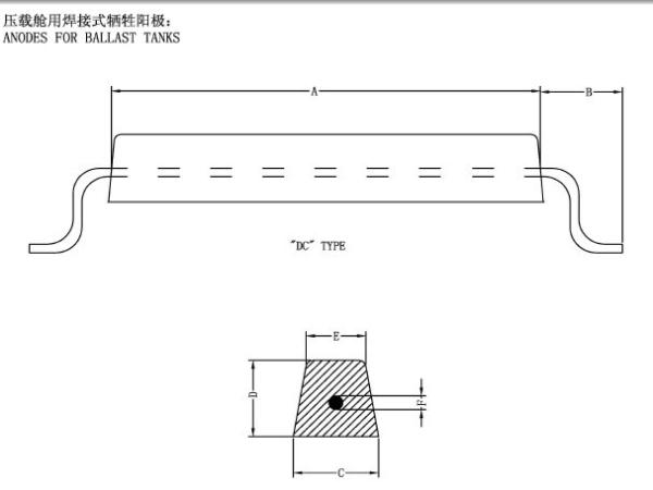 Buy cheap Anti Corrosion / Cathodic Protection Aluminium Sacrificial Anodes For Ballas Tanks from wholesalers