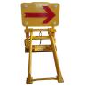 Buy cheap Traffic Yellow Construction Areas Lightweight Portable Vehicle Barricades from wholesalers