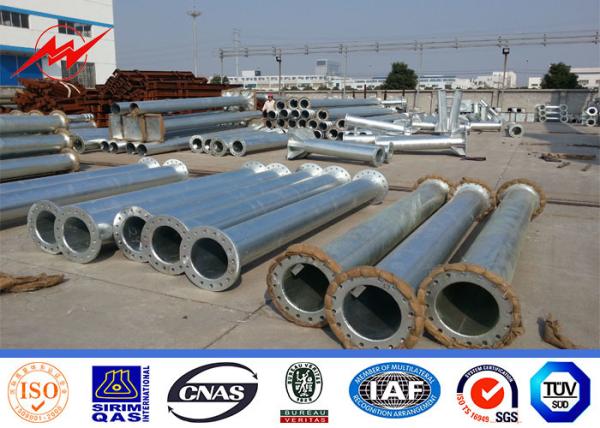 Buy cheap Hot Dip Galvanized 450daN 13m Conical Electrical Power Steel Utility Pole from wholesalers