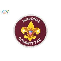 Buy cheap Red Color Round Personalised Embroidered Badges Clothing Patch For Boy Scout product