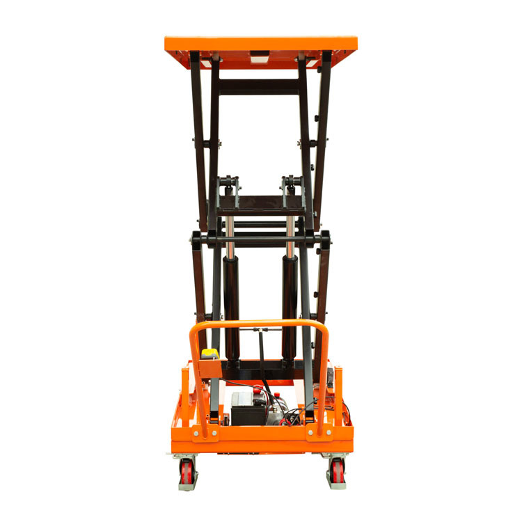 1000kg Portable Electric Scissor Lift Table Cart Q345B Steel