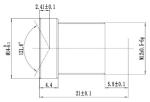 S mount wide angle 2.6mm F2.2 2mp m12 cctv board lens for 1/4 inch sensor