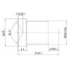 Buy cheap S mount wide angle 2.6mm F2.2 2mp m12 cctv board lens for 1/4 inch sensor from wholesalers