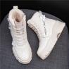Buy cheap Plus Size 42 Genuine Leather Ladies Flat Boots Women'S Chunky Sneakers from wholesalers