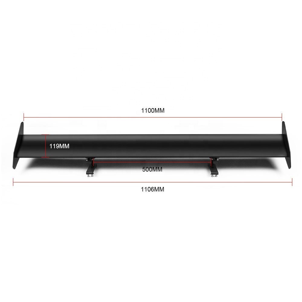 Punched Free Single Layer Aluminum Alloy Car Tail Spoiler