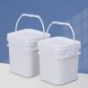 Buy cheap Plastic Handle 5 Gallon Black Square Plastic Bucket for Customize LOGO Custom Buckets from wholesalers