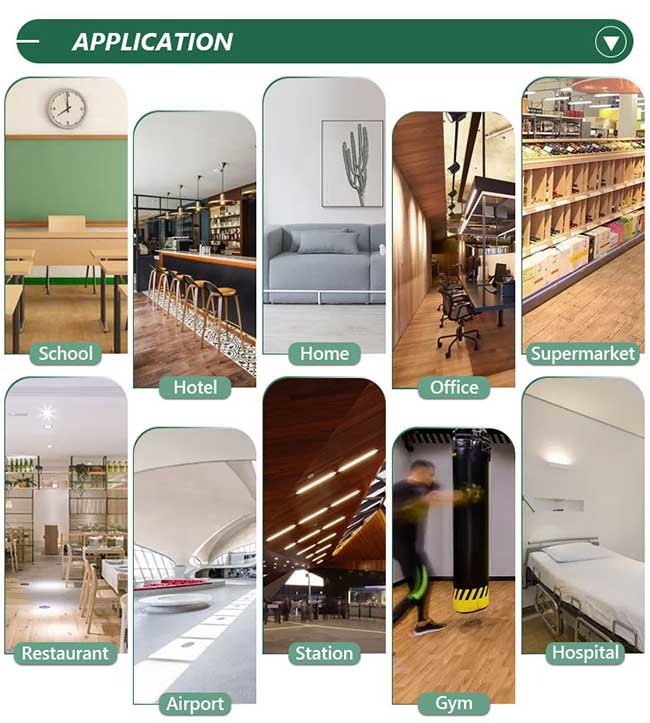 0.7mm Wear Layer 4.0mm Commercial Spc Vinyl Flooring Anti Skid Locking System