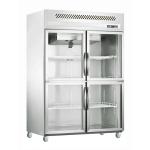 Air Flow System 360W SS Double Door Upright Chiller