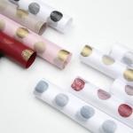Polka Dot Pattern Eco-Friendly Nonwoven Florist Wrapping Paper Sheets 60cm*60cm
