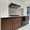 Buy cheap Classic Free Design Wood Veneer Kitchen Cabinet Frame-line Door Panel Wood Kitchen Cabinet Supplier from wholesalers