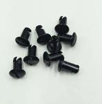 Universal Car Fitment Steel Dome Head Quarter Turn Buttons Dzus 5/16"*0.5" Black