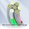 Buy cheap Universal 540 3 in 1 Magnetic Cables Micro Type C Magnetic USB Cable 3A from wholesalers