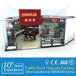 customized luxury cosmetic showcase display cabinet