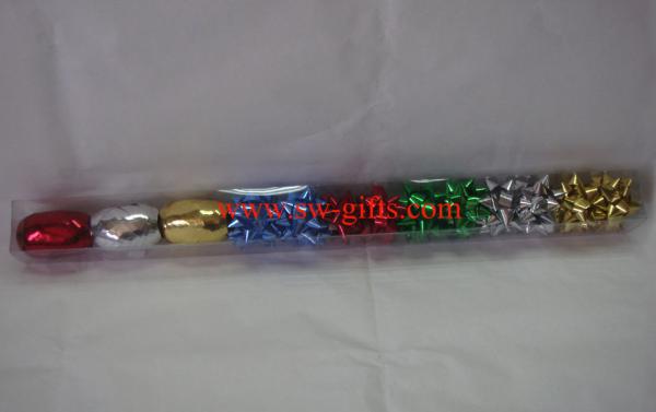 Buy cheap PP christmas ribbon bow star christmas decoration ribbon wired ribbon carft from wholesalers