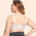 80CDEF-115CDEF Lingerie Bras For Fat Women Printed Soft Cotton Big Size Bra
