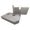 Buy cheap Iron Rebar Hydraulic Rebar Cutter Blades Material H13K Continuous Shear Blade from wholesalers