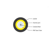 Buy cheap Outdoor Optical Fiber Wire Fibre Cable 2 To 12F PBT Loose Tube product