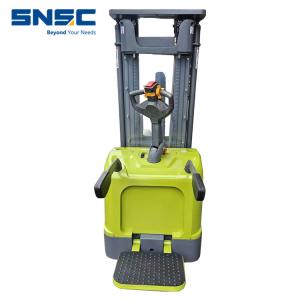Wholesale Electric Apilador Stacker 1500kg 2000kg Rider Stacker Forklift with Customer Demanded from china suppliers