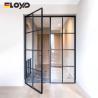 Buy cheap Internal Aluminium Framed Frosted Glass French Doors Glass Wall Divider from wholesalers