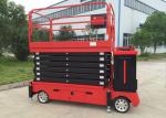 6-11M Electric Self - propelled Scissor Lift / Aerial Work Platform 300KG Lift